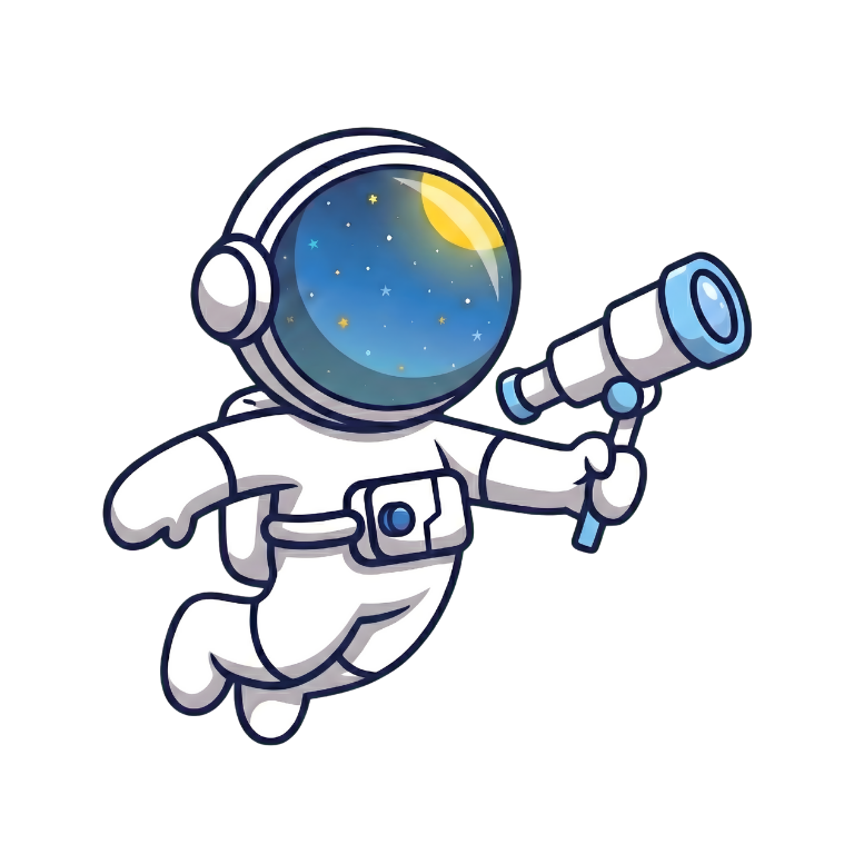 Apollo Astronaut with Telescope